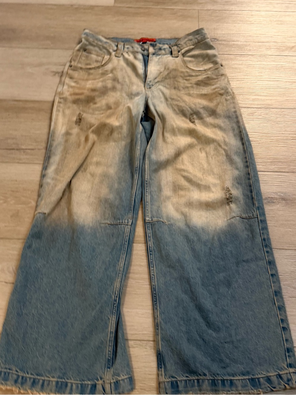 Jaded London Two-Tone Muck Wide Leg Jeans - Picture 2 of 7